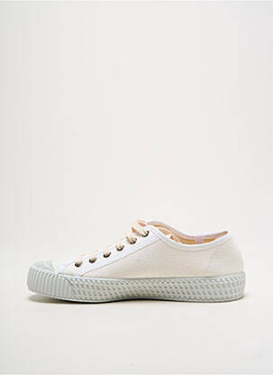 Baskets semelle amovible talon plat jusqu'à 3cm beige ARNACOEUR femme