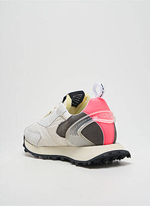 Baskets bout rond talon plat jusqu'à 3cm gris RUN OF femme