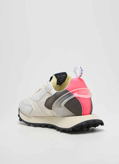 Baskets bout rond talon plat jusqu'à 3cm gris RUN OF femme