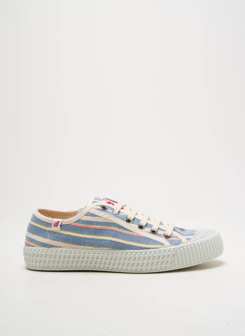 Baskets semelle amovible talon plat jusqu'à 3cm bleu ARNACOEUR femme