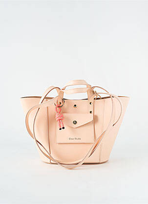 Sac cuir lisse beige CRAIE femme
