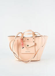 Sac cuir lisse beige CRAIE femme