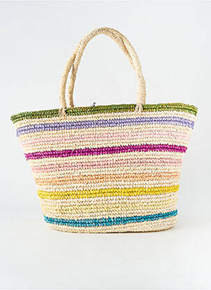 Sac poignée 2 anses de portée beige CHARLIE JOE femme