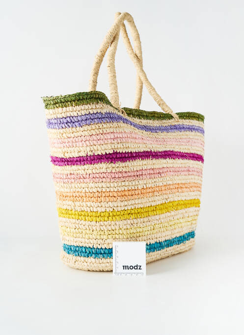 Sac poignée 2 anses de portée beige CHARLIE JOE femme