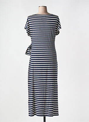 Robe longue manches courtes manches courtes bleu NICE THINGS femme