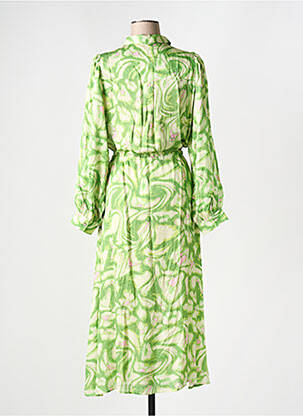 Robe longue manches longues manches longues vert ESQUALO femme