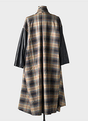 Manteau long poches sans capuche marron WENDYKEI femme