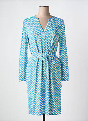 Robe courte manches longues manches longues bleu ESQUALO femme