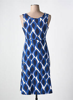 Robe mi-longue sans manche sans manche bleu ZILCH femme