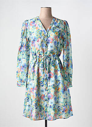 Robe courte manches longues manches longues vert ESQUALO femme