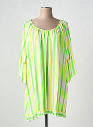 Tunique manches longues col rond vert NEW COLLECTION femme