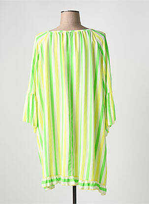Tunique manches longues col rond vert NEW COLLECTION femme