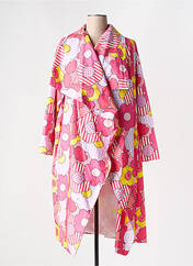 Manteau long rose STUDIO pour femme seconde vue