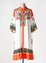 Robe mi-longue orange BUBBLEE pour femme seconde vue