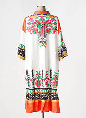 Robe mi-longue orange BUBBLEE pour femme seconde vue