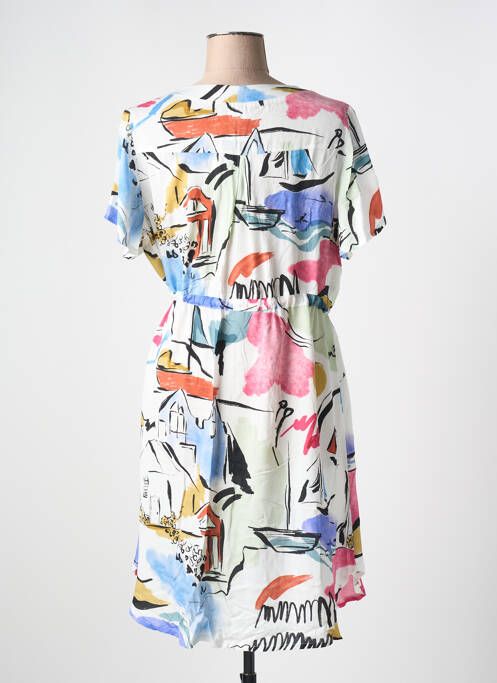 Robe mi-longue blanc AN II VITO pour femme