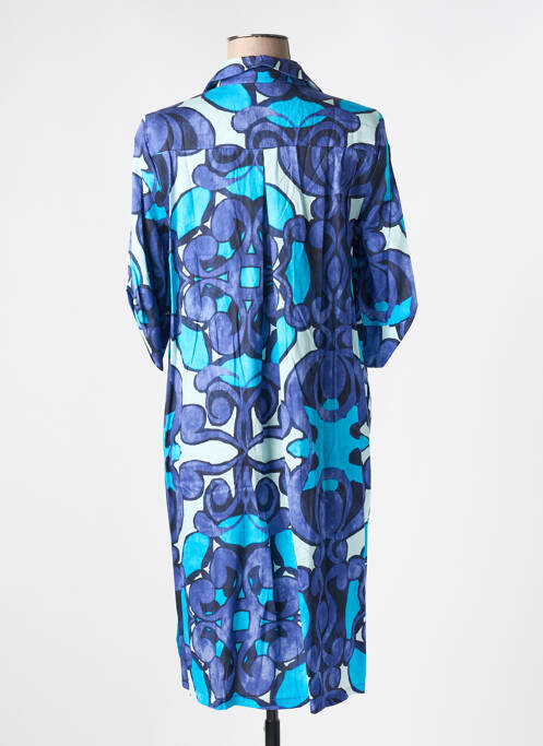 Robe mi-longue bleu AN II VITO pour femme