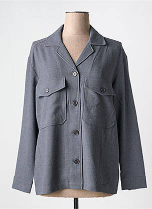 Veste casual col chemisier gris NICE THINGS femme