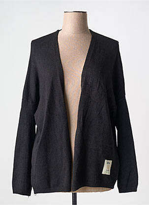 Gilet manches longues stretch noir APRIL VINTAGE femme