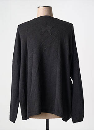 Gilet manches longues stretch noir APRIL VINTAGE femme