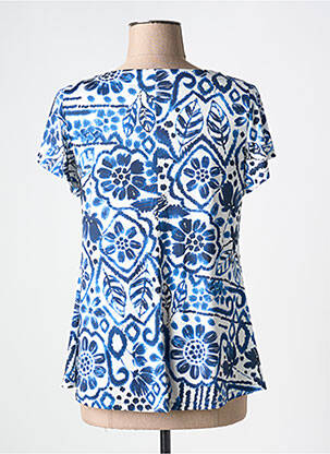 T-shirt imprimé fantaisie manches courtes bleu AN II VITO femme