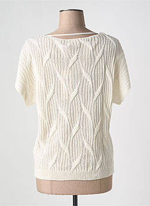 T-shirt col v manches courtes beige ESQUALO femme
