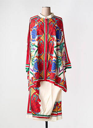 Ensemble pantalon type de veste casual rouge BUBBLEE femme