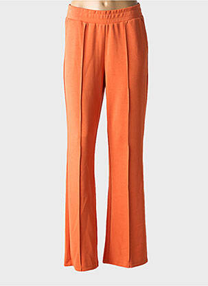 Pantalon droit stretch taille normale orange ESQUALO femme