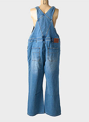 Salopette coupe droite fines bretelles bleu MAT. femme