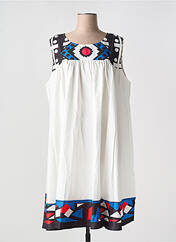 Robe mi-longue blanc BUBBLEE pour femme seconde vue