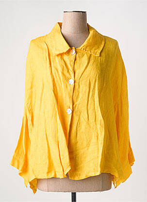 Veste casual jaune OLIVER JUNG pour femme
