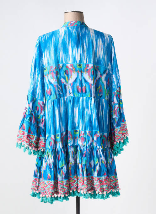 Robe mi-longue bleu SIYA pour femme