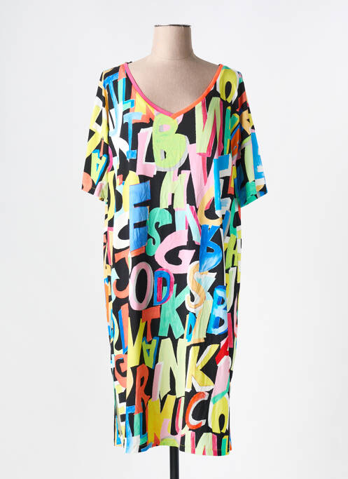 Robe mi-longue noir AN II VITO pour femme