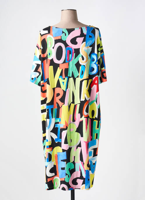 Robe mi-longue noir AN II VITO pour femme