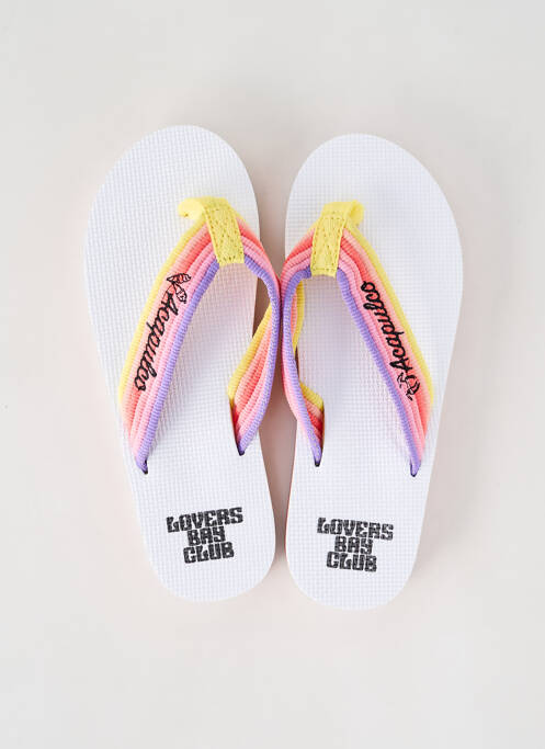 Tongs jaune LOVERS BAY CLUB pour femme