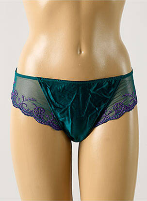 Shorty tissage satiné vert LISE CHARMEL femme