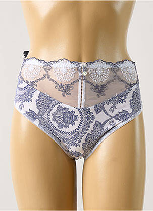 Culotte haute tissage satiné blanc EMPREINTE femme