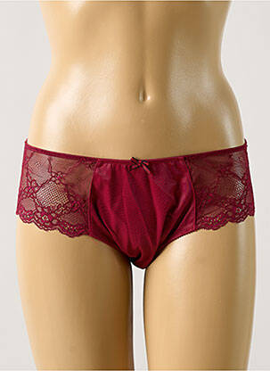 Culotte tissage satiné rouge VALEGE femme