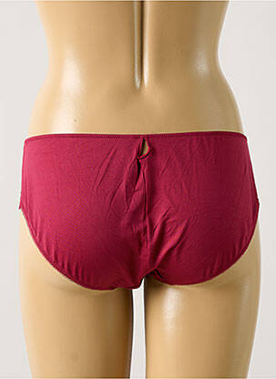 Culotte tissage satiné rouge VALEGE femme