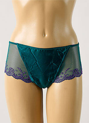Shorty tissage satiné vert LISE CHARMEL femme