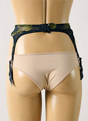 Guêpière/porte-jarretelle broderie vert AUBADE femme
