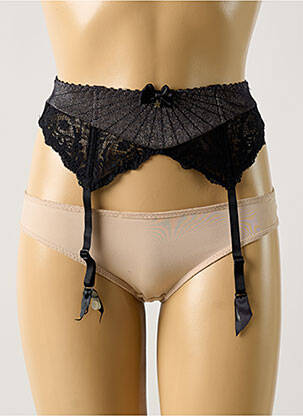 Guêpière/porte-jarretelle sans armature noir AUBADE femme