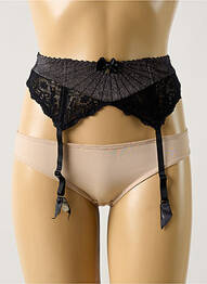 Guêpière/porte-jarretelle sans armature noir AUBADE femme
