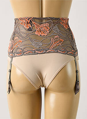 Guêpière/porte-jarretelle sans armature marron AUBADE femme