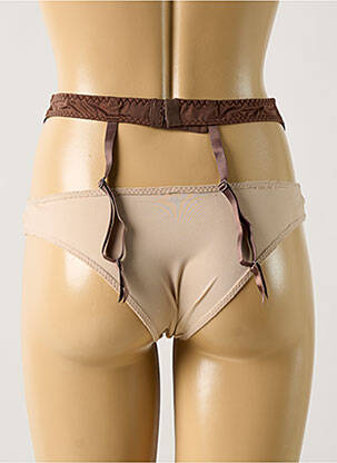 Guêpière/porte-jarretelle avec armature marron AUBADE femme