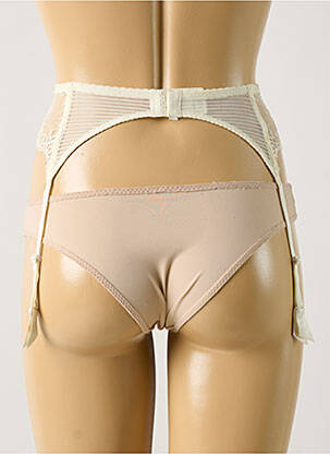 Guêpière/porte-jarretelle sans armature blanc LEJABY femme