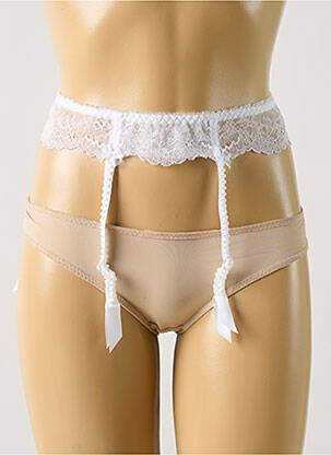 Guêpière/porte-jarretelle sans armature blanc LISE CHARMEL femme