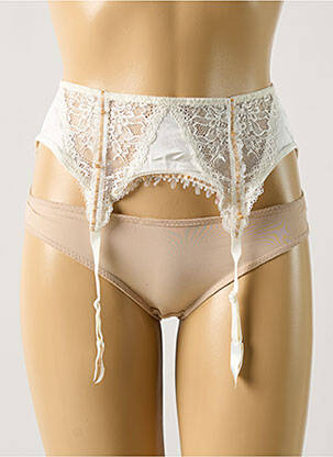 Guêpière/porte-jarretelle sans armature blanc NINA RICCI femme