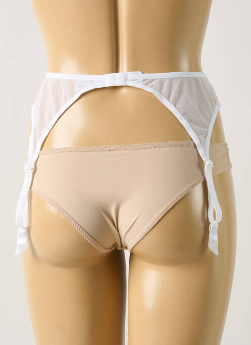 Guêpière/Porte-jarretelle blanc SAWREN pour femme