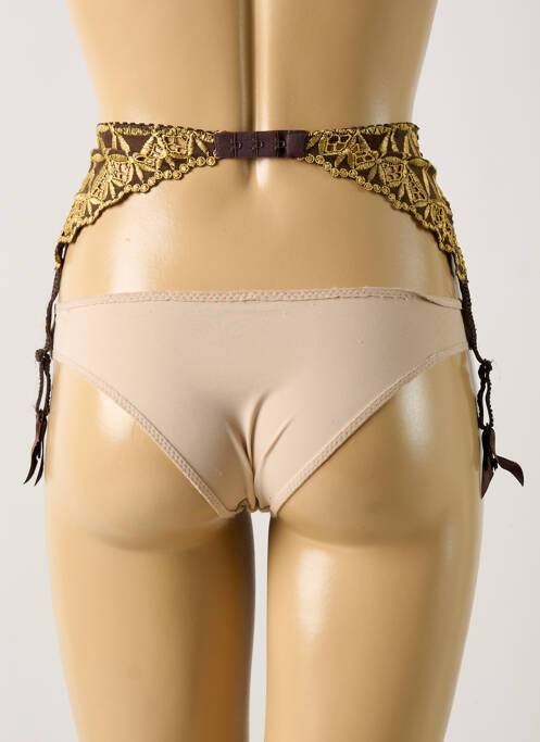 Guêpière/Porte-jarretelle marron AUBADE pour femme